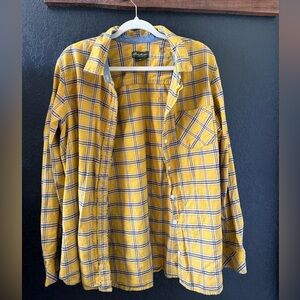 Eddie Bauer, 2XL yellow flannel —unisex !